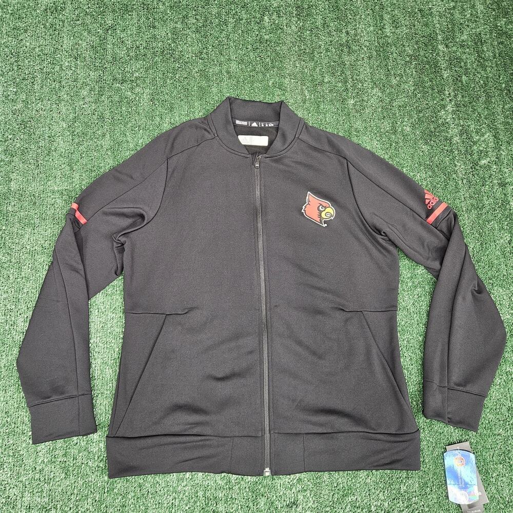 NWT Adidas Unisex NCAA Louisville Cardinals Full Zip Warm-up Jacket XL